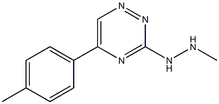 3-(2-Methylhydrazino)-5-(p-tolyl)-1,2,4-triazine Struktur