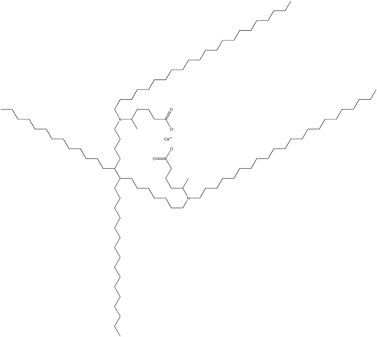 Bis[5-(didocosylamino)hexanoic acid]calcium salt Struktur