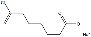 7-Chloro-7-octenoic acid sodium salt Struktur