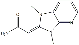 2-[[2,3-Dihydro-1,3-dimethyl-1H-imidazo[4,5-b]pyridin]-2-ylidene]acetamide Struktur