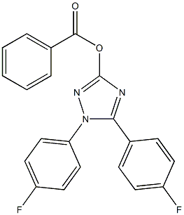 1,5-Bis(4-fluorophenyl)-1H-1,2,4-triazol-3-ol benzoate Struktur