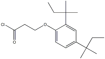 3-(2,4-Di-tert-pentylphenoxy)propanoic acid chloride Struktur