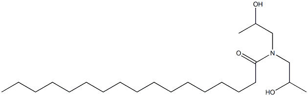 N,N-Bis(2-hydroxypropyl)heptadecanamide Struktur