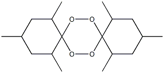 1,3,5,10,12,14-Hexamethyl-7,8,15,16-tetraoxadispiro[5.2.5.2]hexadecane Struktur