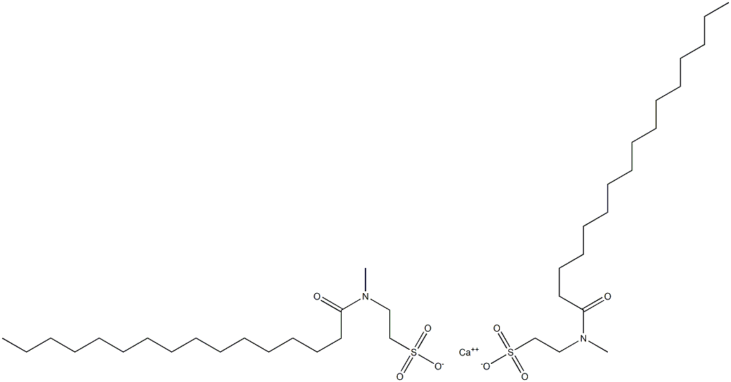 Bis(N-palmitoyl-N-methyltaurine)calcium salt Struktur