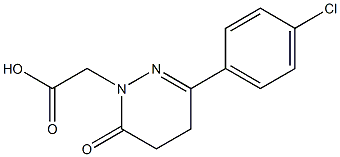 3-(4-Chlorophenyl)-5,6-dihydro-6-oxopyridazine-1(4H)-acetic acid Struktur