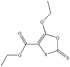 5-Ethoxy-2-thioxo-1,3-oxathiole-4-carboxylic acid ethyl ester Struktur