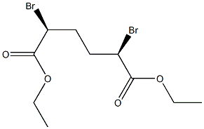 (2R,5S)-2,5-Dibromoadipic acid diethyl ester Struktur