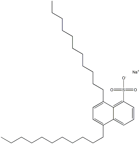 5,8-Diundecyl-1-naphthalenesulfonic acid sodium salt Struktur