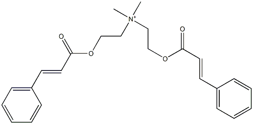 Bis[2-(cinnamoyloxy)ethyl]dimethylaminium Struktur