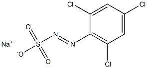 2,4,6-Trichlorobenzenediazosulfonic acid sodium salt Struktur