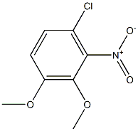 6-Chloro-2,3-dimethoxy-1-nitrobenzene Struktur