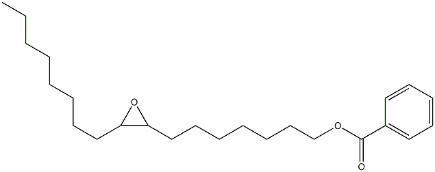 Benzoic acid 8,9-epoxyheptadecan-1-yl ester Struktur