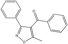 3-Phenyl-4-benzoyl-5-methylisoxazole Struktur