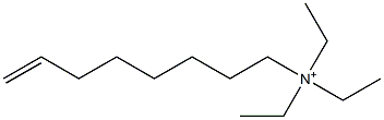 N,N,N-Triethyl-7-octen-1-aminium Struktur