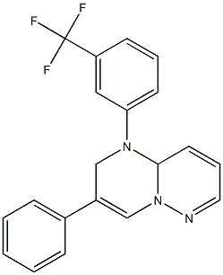 1-[3-(Trifluoromethyl)phenyl]-3-phenyl-1,9a-dihydro-2H-pyrimido[1,2-b]pyridazine Struktur