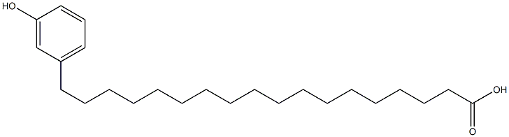 18-(3-Hydroxyphenyl)stearic acid Struktur