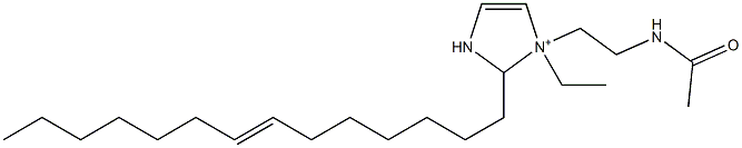 1-[2-(Acetylamino)ethyl]-1-ethyl-2-(7-tetradecenyl)-4-imidazoline-1-ium Struktur