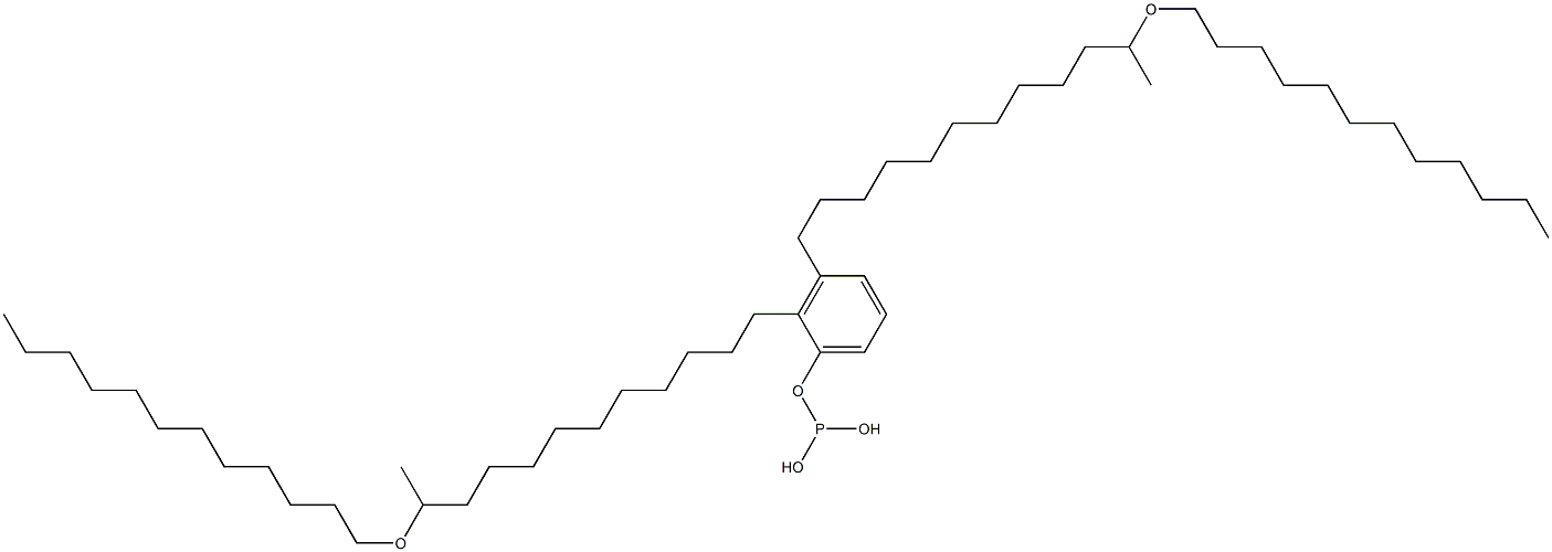 Phosphorous acid bis[11-(dodecyloxy)dodecyl]phenyl ester Struktur