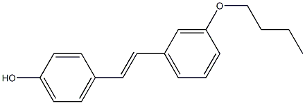 4-[(E)-2-(3-Butoxyphenyl)ethenyl]phenol Struktur