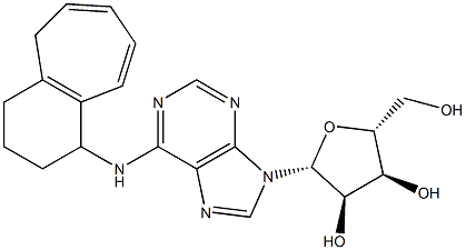 N-[[(2,3,4,5-Tetrahydro-1H-benzocyclohepten)-1-yl]]adenosine Struktur