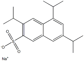 3,5,7-Triisopropyl-2-naphthalenesulfonic acid sodium salt Struktur