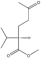 [R,(-)]-2-Isopropyl-2-methyl-5-oxohexanoic acid methyl ester Struktur