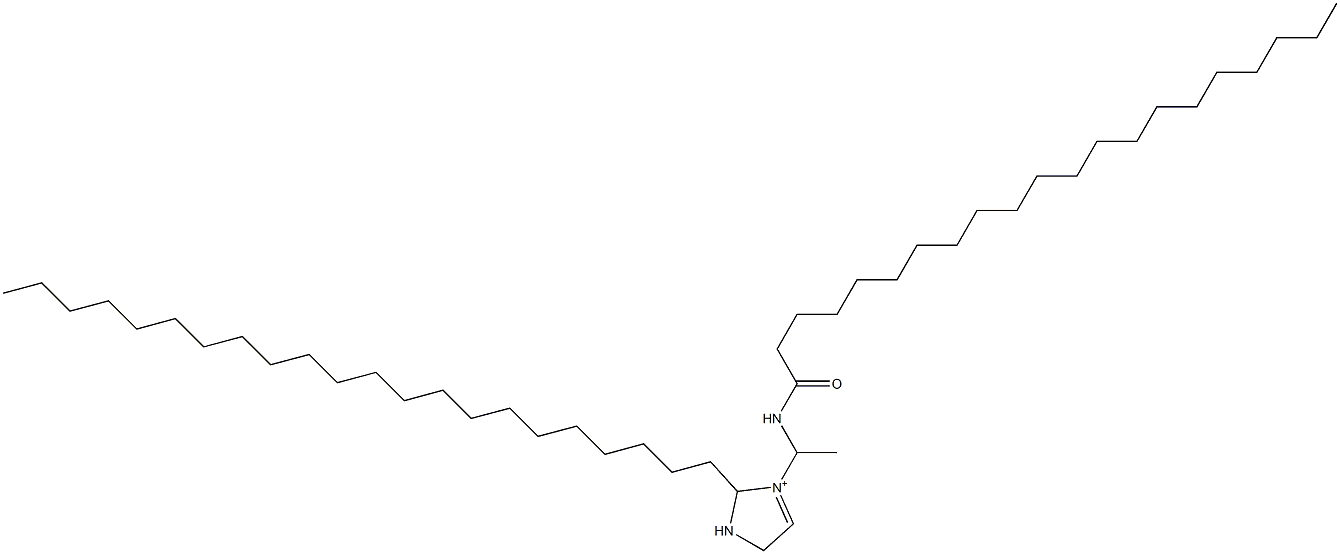 2-Docosyl-3-[1-(henicosanoylamino)ethyl]-3-imidazoline-3-ium Struktur