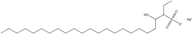 4-Hydroxytetracosane-3-sulfonic acid sodium salt Struktur