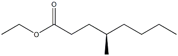 [R,(-)]-4-Methyloctanoic acid ethyl ester Struktur