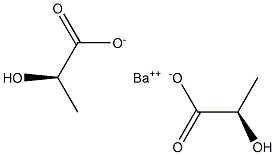 Bis[[R,(+)]-2-hydroxypropionic acid] barium salt Struktur