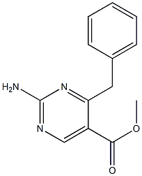 2-Amino-4-benzylpyrimidine-5-carboxylic acid methyl ester Struktur