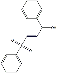 (E)-3-Phenyl-1-(phenylsulfonyl)-1-propen-3-ol Struktur