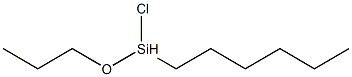 Chloro(propoxy)hexylsilane Struktur