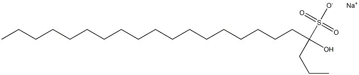 4-Hydroxydocosane-4-sulfonic acid sodium salt Struktur