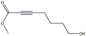 7-Hydroxy-2-heptynoic acid methyl ester Struktur