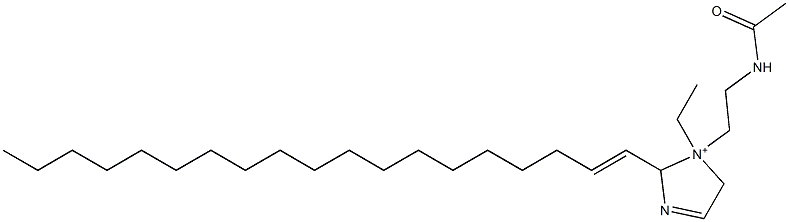 1-[2-(Acetylamino)ethyl]-1-ethyl-2-(1-nonadecenyl)-3-imidazoline-1-ium Struktur