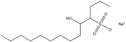 5-Hydroxytetradecane-4-sulfonic acid sodium salt Struktur