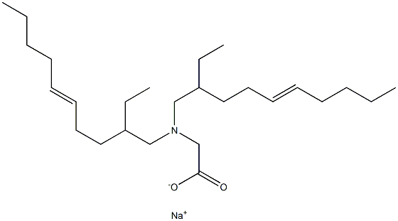 N,N-Bis(2-ethyl-5-decenyl)glycine sodium salt Struktur