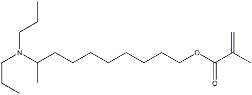 Methacrylic acid 9-(dipropylamino)decyl ester Struktur