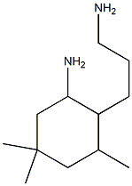 3,5,5-Trimethyl-2-(3-aminopropyl)cyclohexylamine Struktur