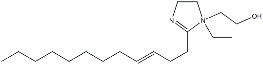 2-(3-Dodecenyl)-1-ethyl-1-(2-hydroxyethyl)-2-imidazoline-1-ium Struktur