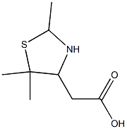 2-(2,5,5-Trimethylthiazolidin-4-yl)acetic acid Struktur