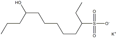 9-Hydroxydodecane-3-sulfonic acid potassium salt Struktur