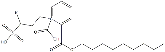 Phthalic acid 1-nonyl 2-(3-potassiosulfopropyl) ester Struktur