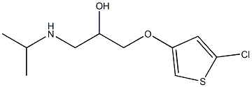 3-(Isopropylamino)-1-[(5-chlorothiophen-3-yl)oxy]propan-2-ol Struktur