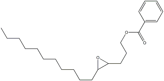 Benzoic acid 4,5-epoxyhexadecan-1-yl ester Struktur