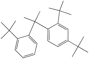 2-(2,4-Di-tert-butylphenyl)-2-(2-tert-butylphenyl)propane Struktur