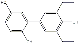 3',5'-Diethyl-1,1'-biphenyl-2,4',5-triol Struktur