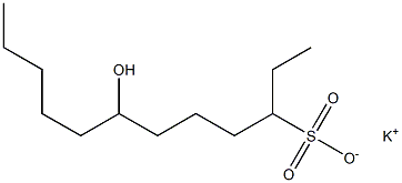 7-Hydroxydodecane-3-sulfonic acid potassium salt Struktur